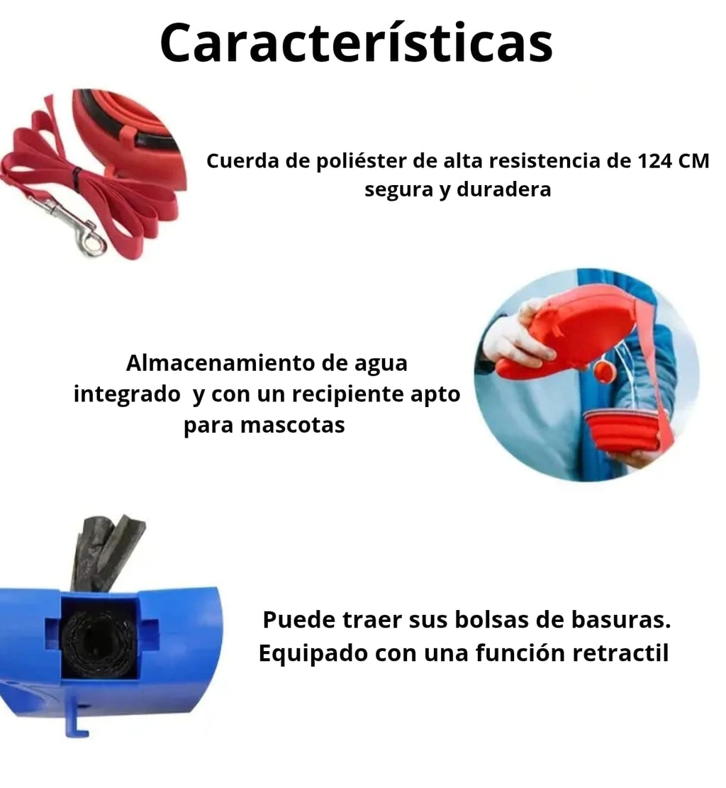 Correa para Mascotas 3 en 1